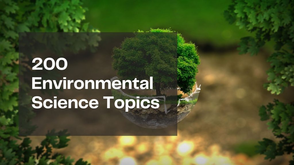 phd topics in environmental science