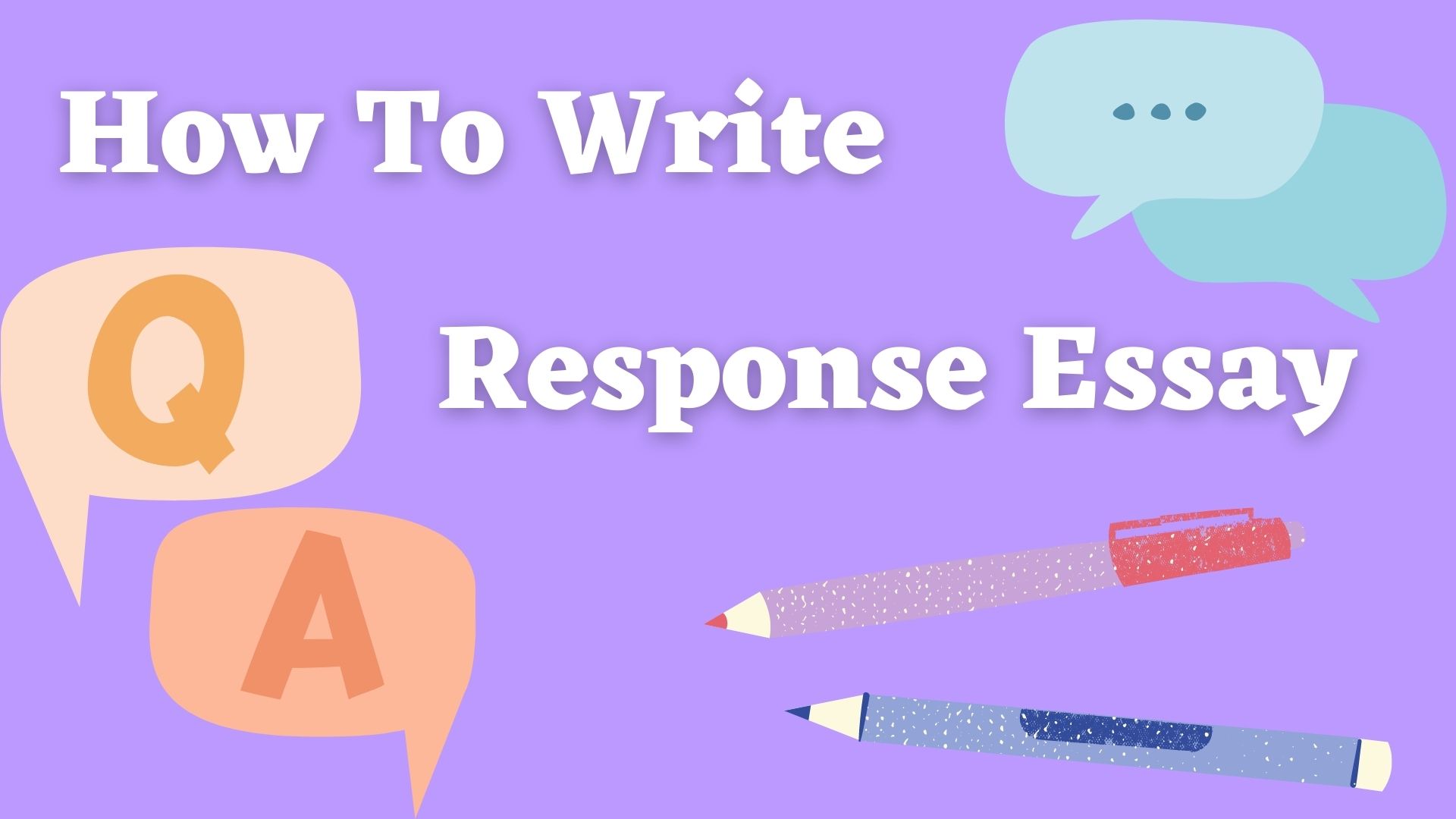 response essay format